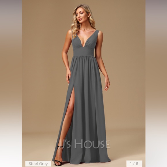 JJs House | Dresses | Steel Grey Bridesmaids Dress | Poshmark JJs House | Dresses | Steel Grey Bridesmaids Dress | Poshmark